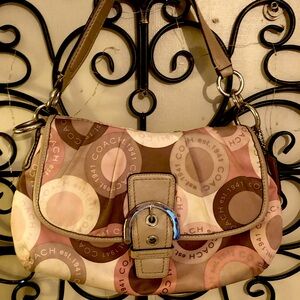 Authentic coach,  signature, shoulder bag